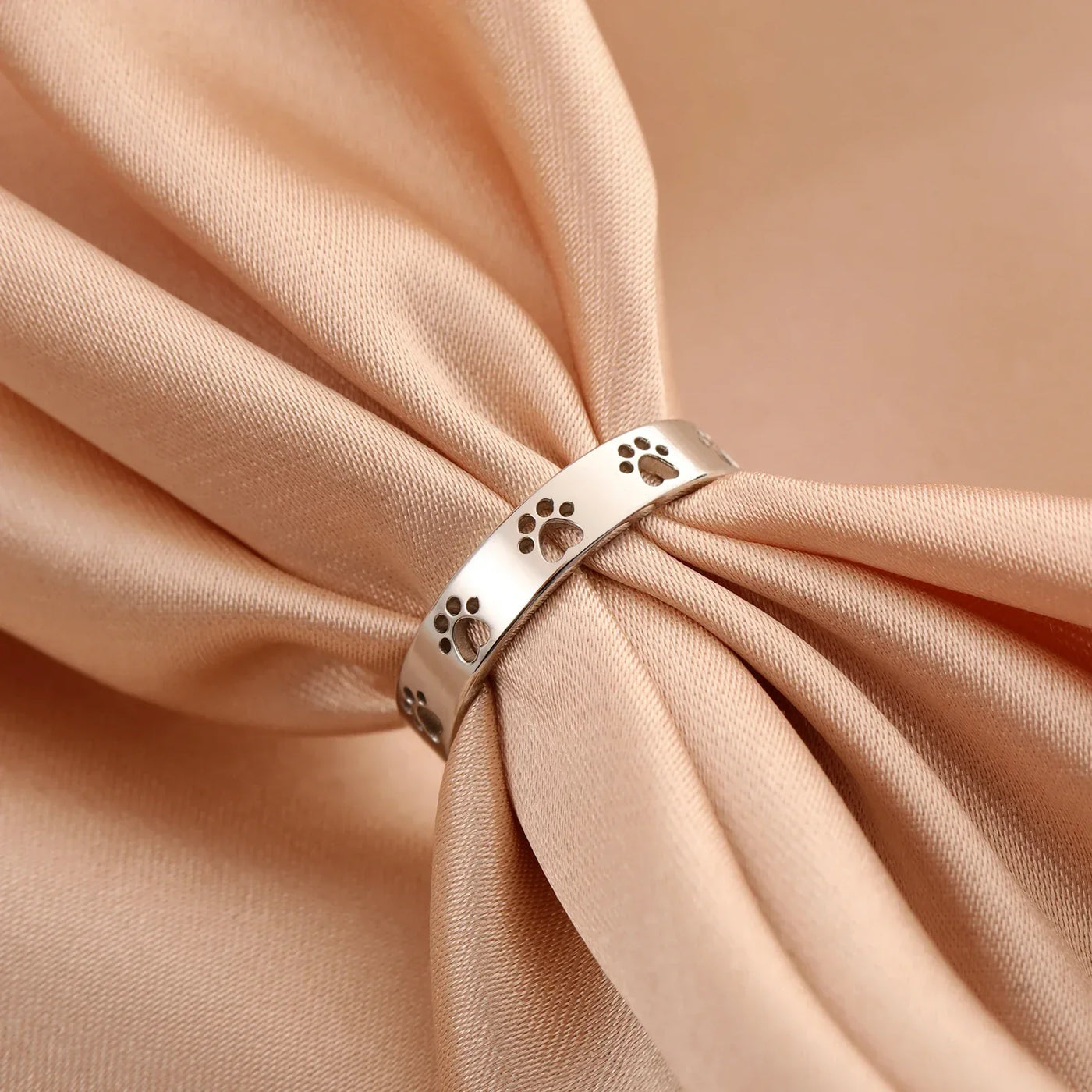 Gylden Poteaftryk Ring