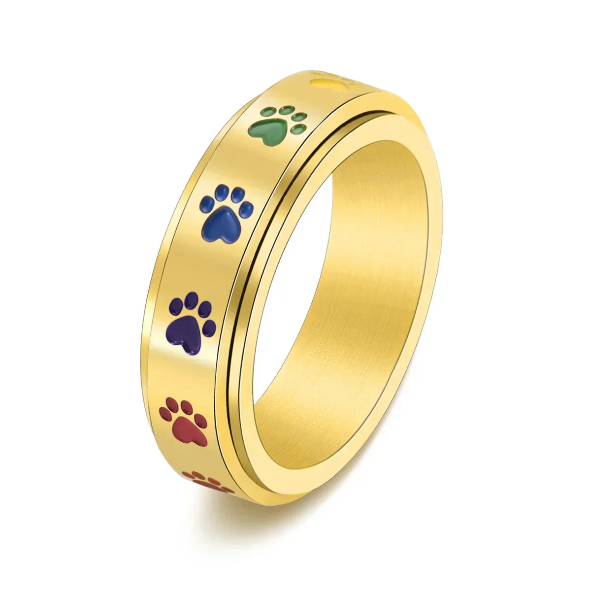 Regnbue Spin Stress Ring