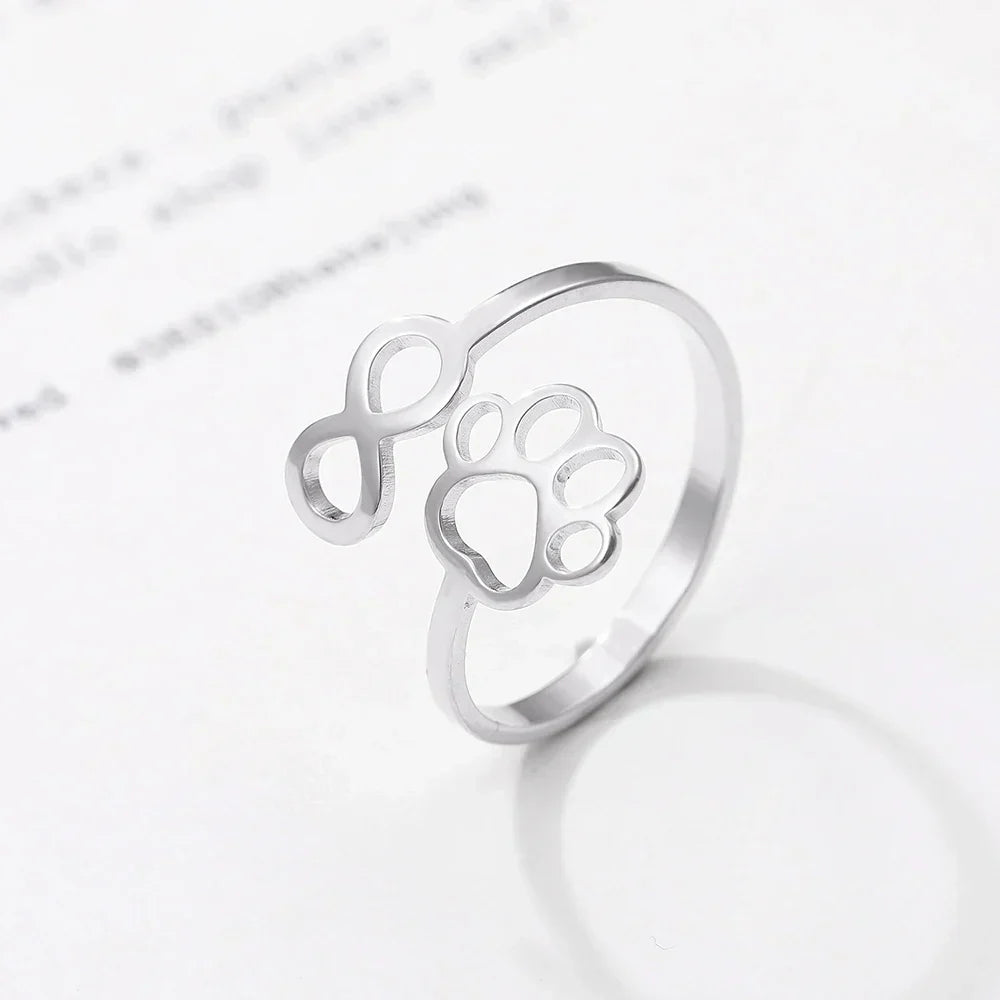 Infinity Paw Justerbar Ring