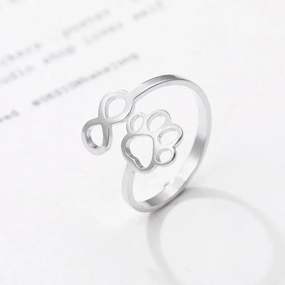 Infinity Paw Justerbar Ring