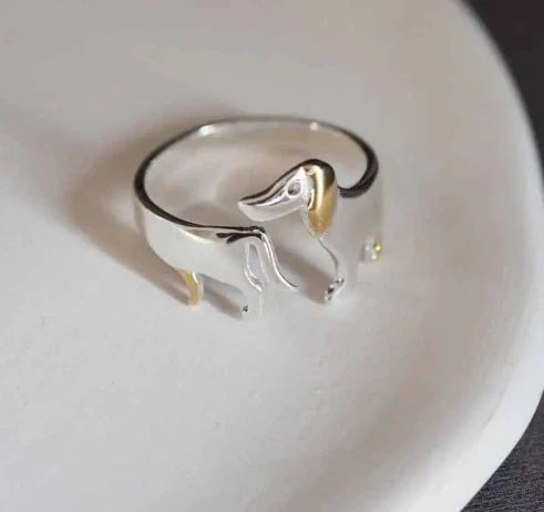 Dachshund Delight Justerbar Ring