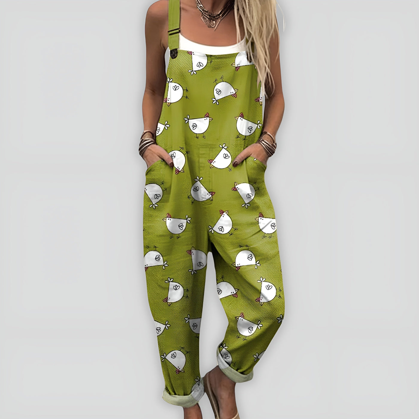 Anja™ - Komfortabel og Stilfuld Jumpsuit med Løs Pasform
