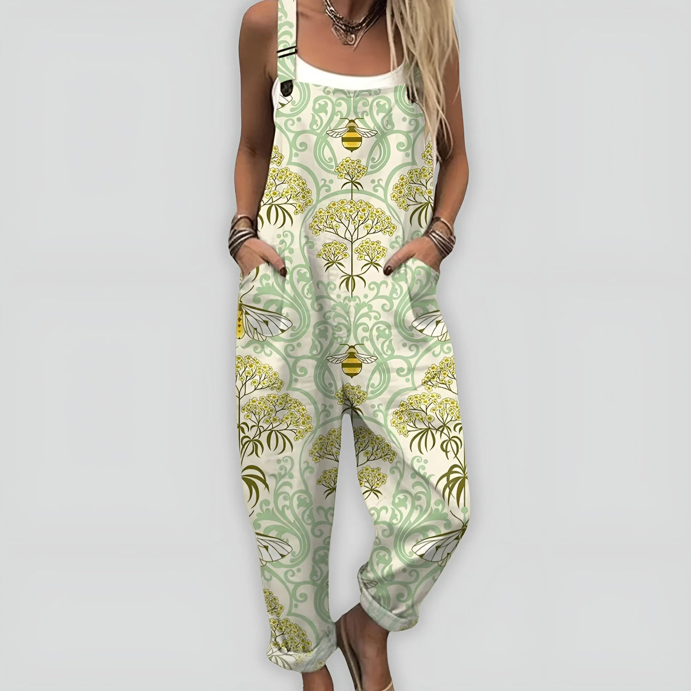 Anja™ - Komfortabel og Stilfuld Jumpsuit med Løs Pasform