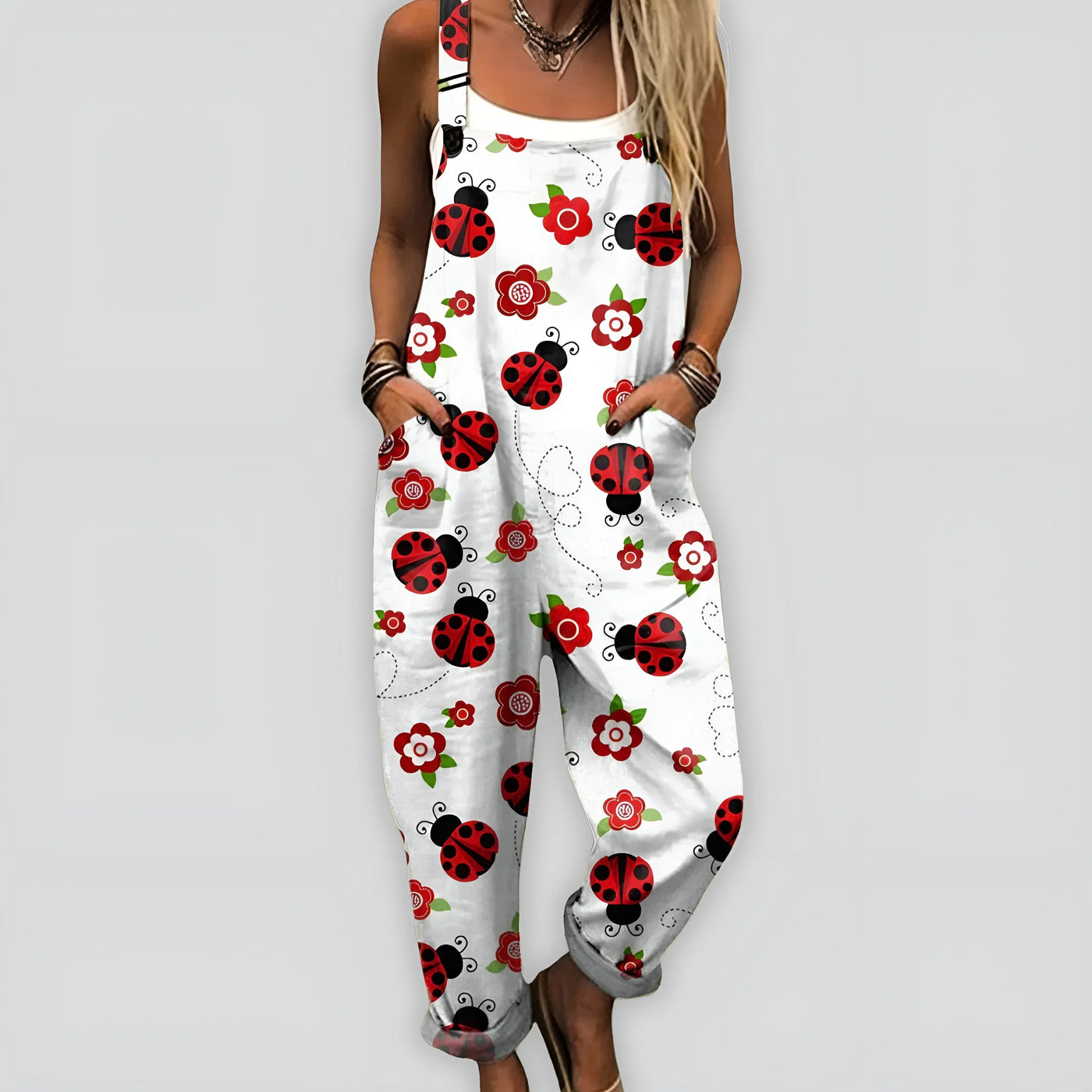 Anja™ - Komfortabel og Stilfuld Jumpsuit med Løs Pasform