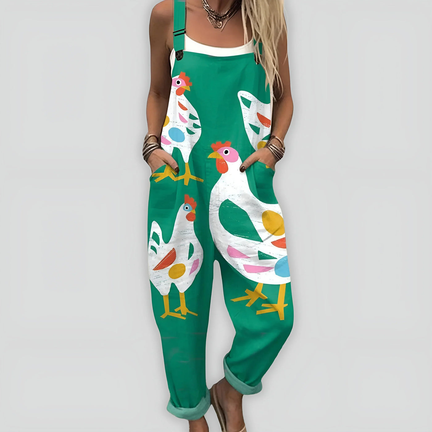 Anja™ - Komfortabel og Stilfuld Jumpsuit med Løs Pasform