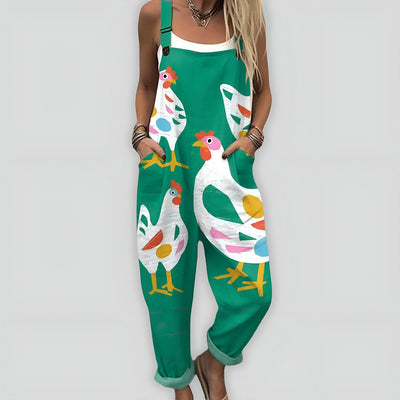 Anja™ - Komfortabel og Stilfuld Jumpsuit med Løs Pasform