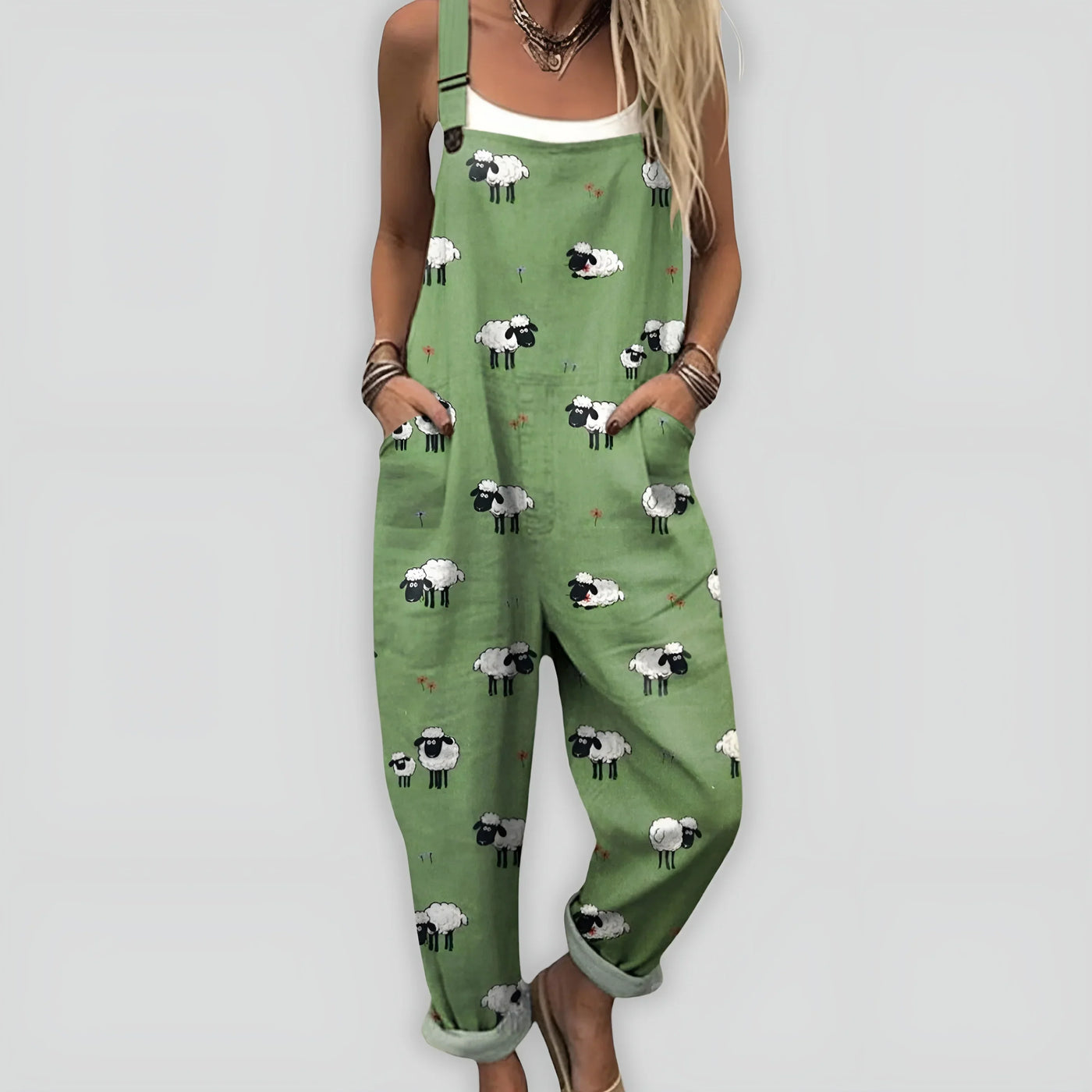 Anja™ - Komfortabel og Stilfuld Jumpsuit med Løs Pasform