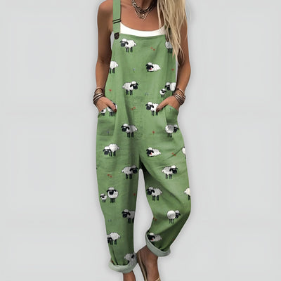 Anja™ - Komfortabel og Stilfuld Jumpsuit med Løs Pasform