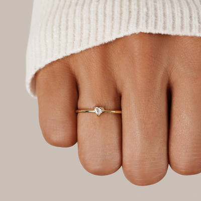 Hjertevarm Charm: 'Petit Amour' Ring