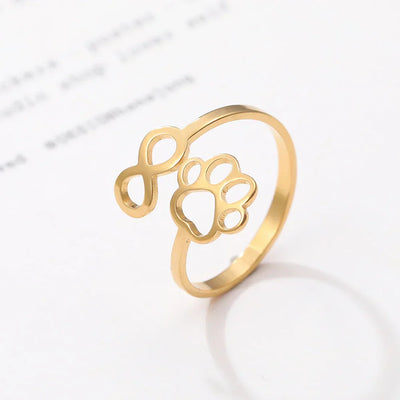 Infinity Paw Justerbar Ring