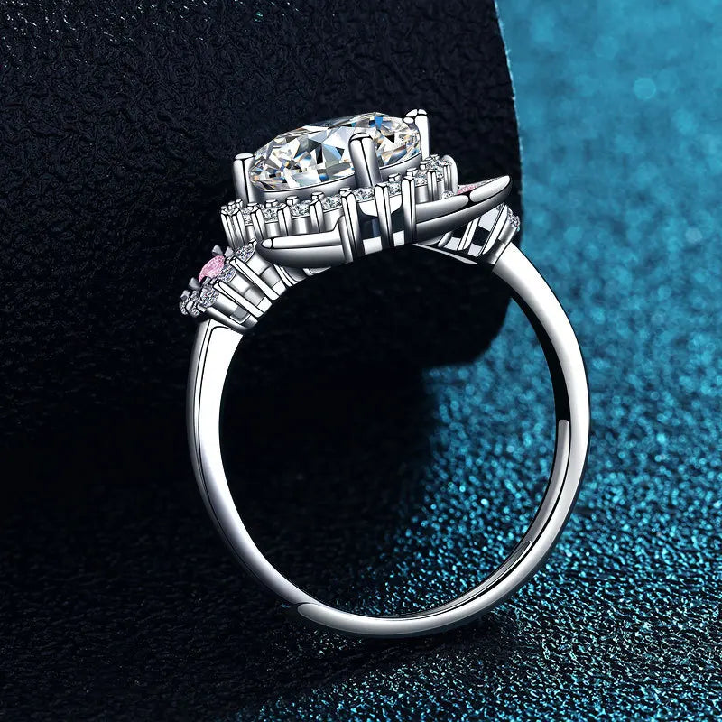 Glitrende Katteøre Ring