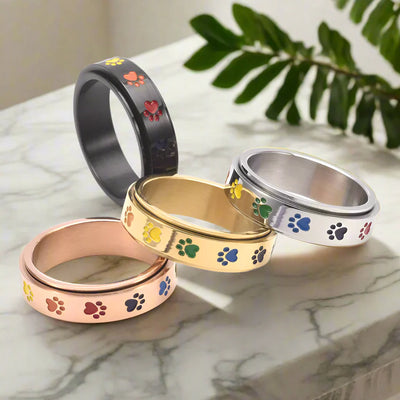 Regnbue Spin Stress Ring
