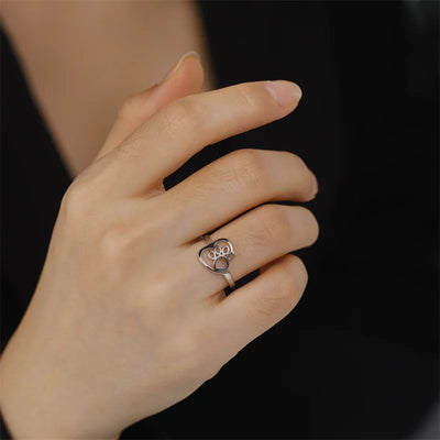 Golden Paw & Heart Ring – Perfekt til dyreelskere