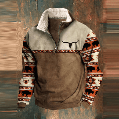 Dakota™ | Grafisk Zip-Up Sweatshirt til Mænd