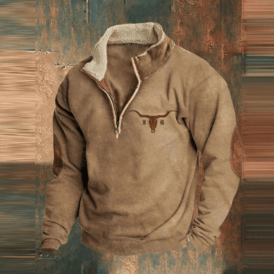 Dakota™ | Grafisk Zip-Up Sweatshirt til Mænd