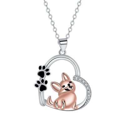 Hjerteformet Hundependant