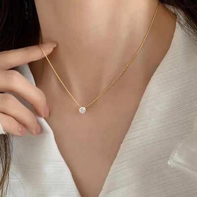 Moissanite halskæde Cléa
