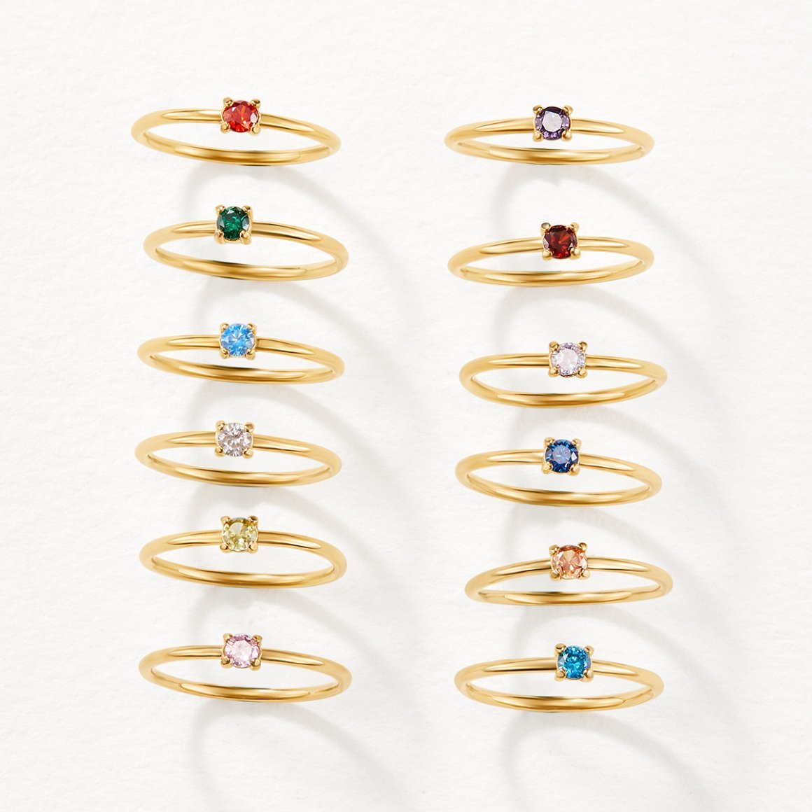 Aprils Stråleglans: Fødselssten Elegance Ring