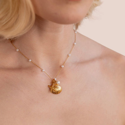 Aria Shell Charm Halskæde