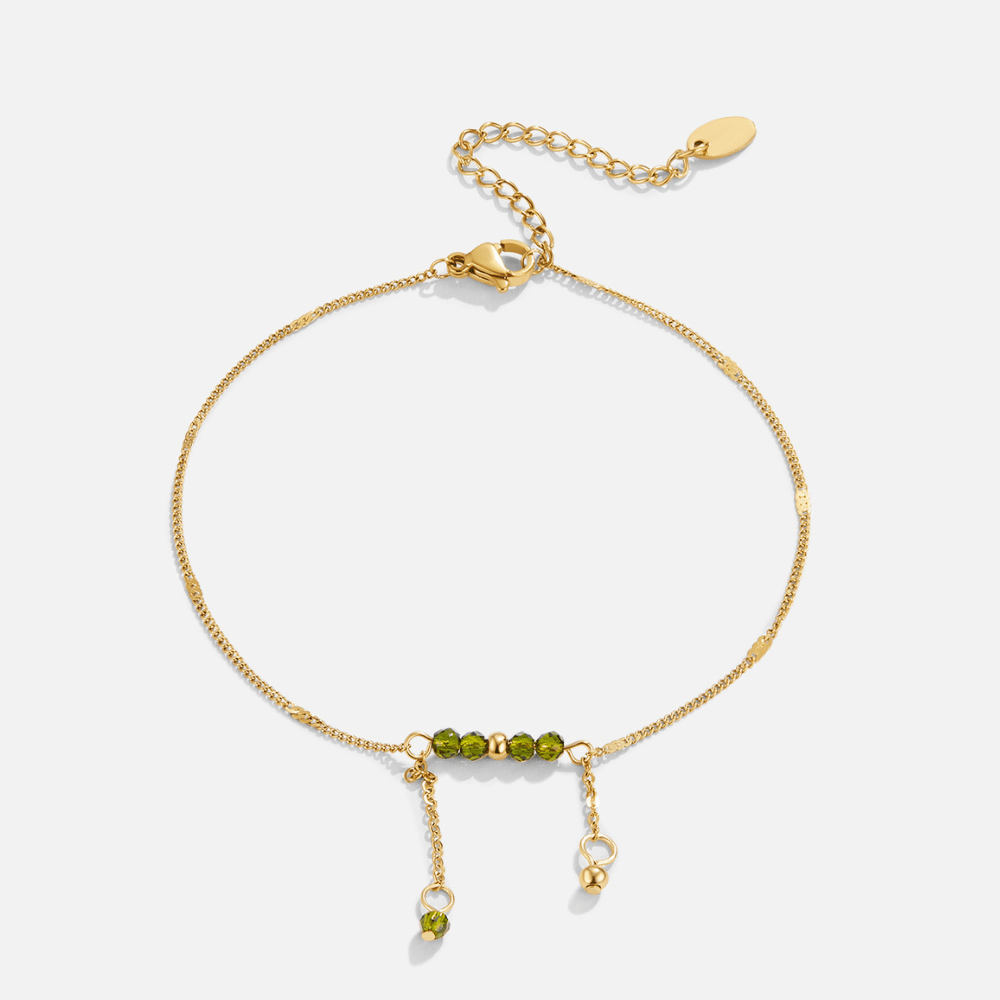 Ørkenbrise Gem Anklet med Legesyg Pompon