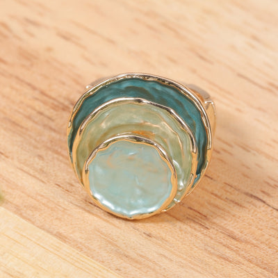 Boho Tre-lags Emalje Ring