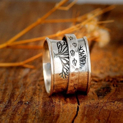 Livets Træ Spinner Meditationsring