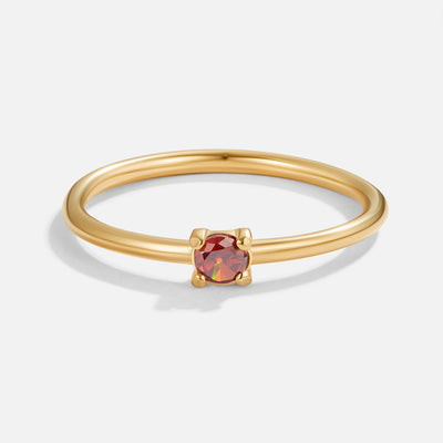 Guld ring med fødselssten