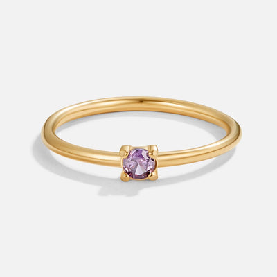 Guld ring med fødselssten