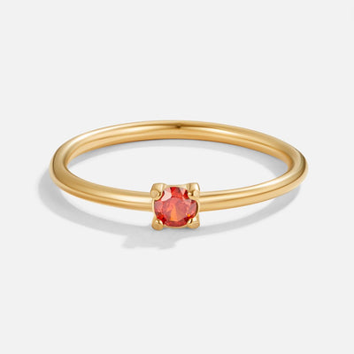 Guld ring med fødselssten
