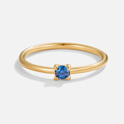 Guld ring med fødselssten