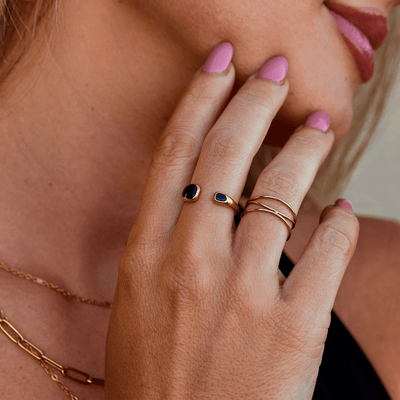 Midnat Mirage Funklende Ring