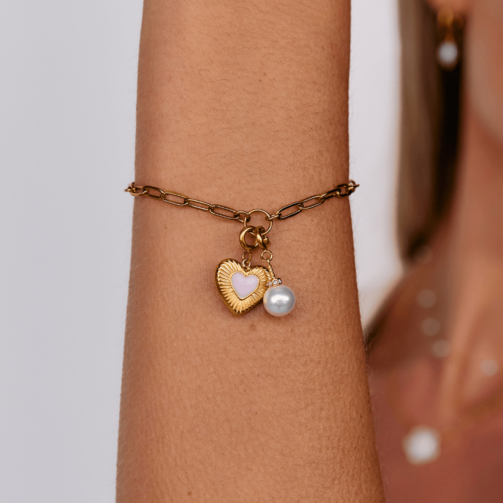 Strålende Rose Glow Charm
