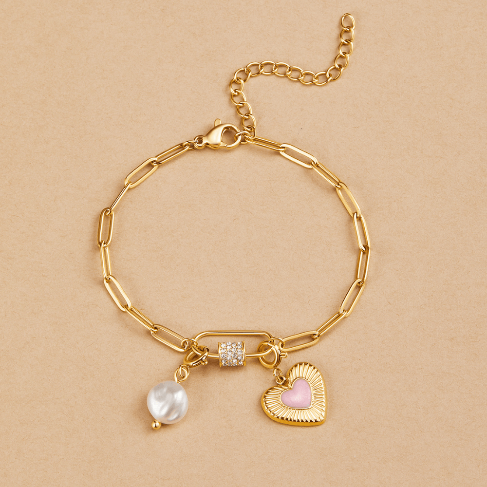 Strålende Rose Glow Charm