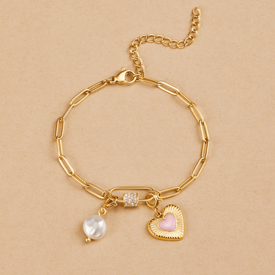 Strålende Rose Glow Charm