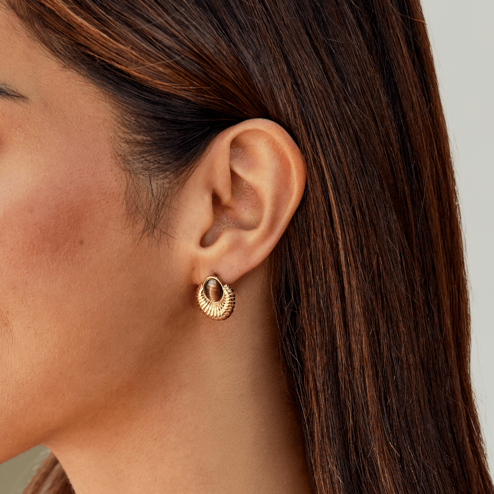 Guld Tiger Eye Luxe Charm