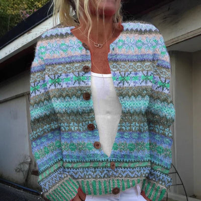 Hanne™ – Let cardigan med legende print