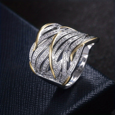 Elegant flerlaget snoet ring