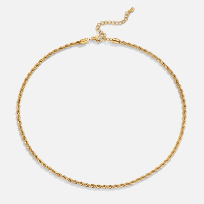Twisted Elegance: Calla Gold Necklace