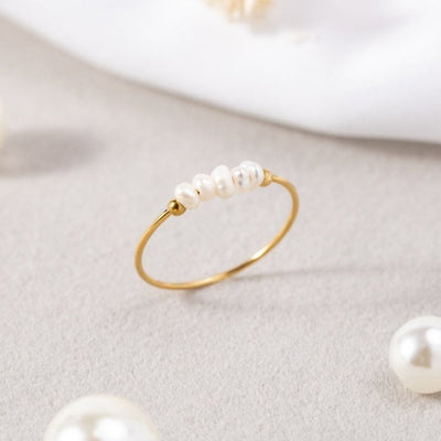 Klassisk Ring med Sødvandsperle