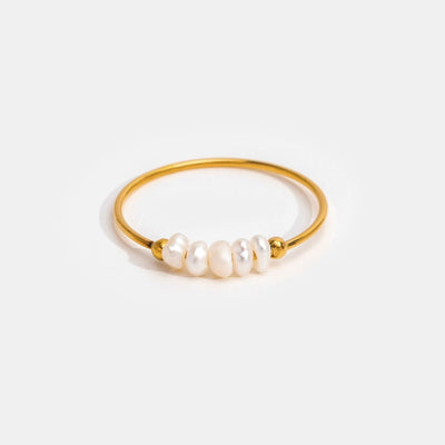 Klassisk Ring med Sødvandsperle