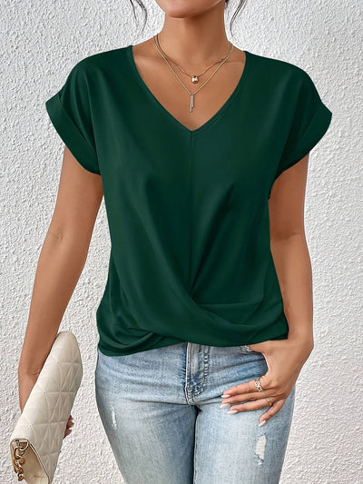 Cleo™ | Casual T-shirt med sweetheart halsudskæring