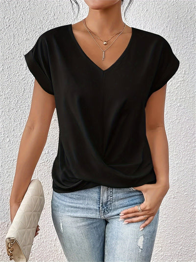 Cleo™ | Casual T-shirt med sweetheart halsudskæring