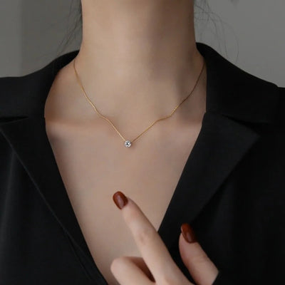 Moissanite halskæde Cléa