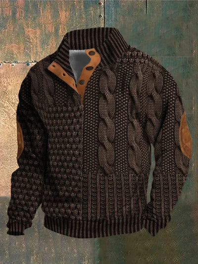 Aksel | Mønstret Cozy Strik Sweater til Mænd
