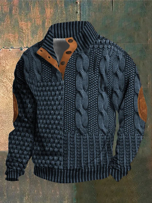 Aksel | Mønstret Cozy Strik Sweater til Mænd