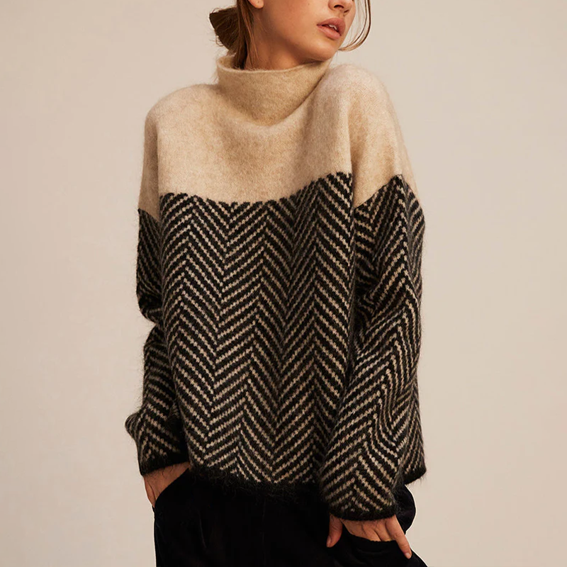 Isabelle - Trendy Højhalset Bluse
