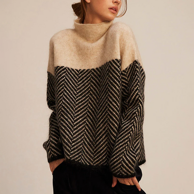 Isabelle - Trendy Højhalset Bluse