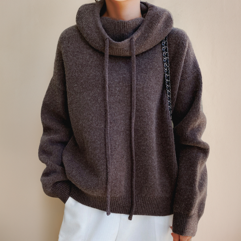 Lia - Elegant Højhalset Sweater