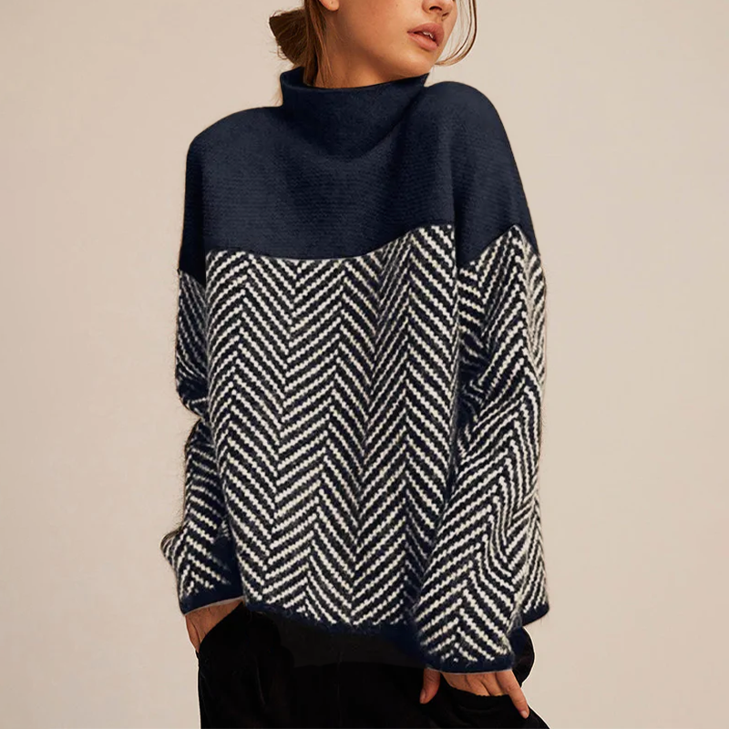 Isabelle - Trendy Højhalset Bluse