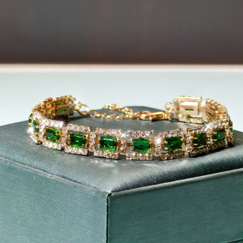 Jade Luxe Statement Armbånd | Roséguld